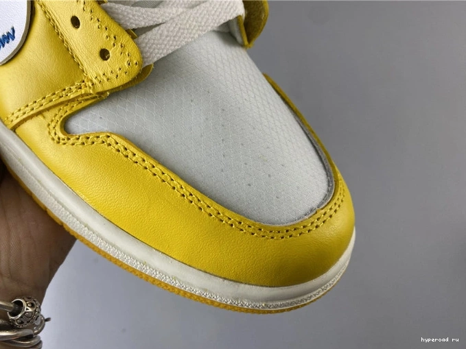 Air White AQ0818-149 Powder Off-White x 1 Yellow-Cone Dark NRG Jordan 0820